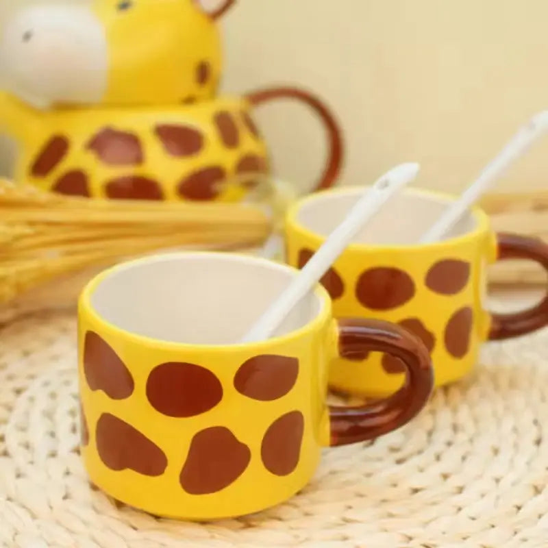 Set di Teiera in Ceramica Elaris Giraffa