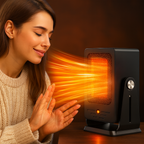 Stufa Elettrica Ceramica 900W – Riscaldamento Portatile con Termostato