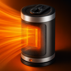 Stufa Elettrica Ceramica 900W – Riscaldamento Portatile con Termostato