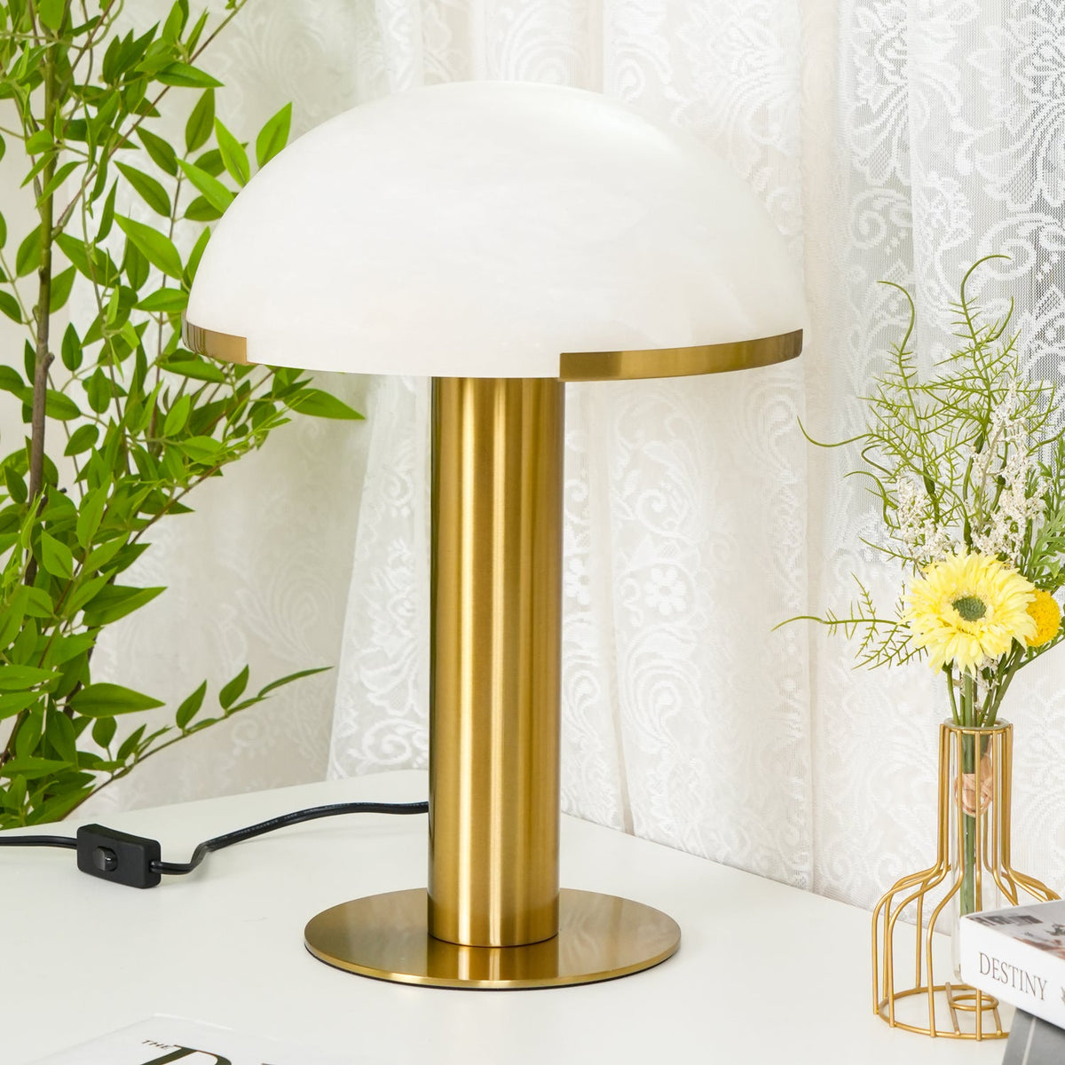 Lampada da Tavolo Elegance Alabastro