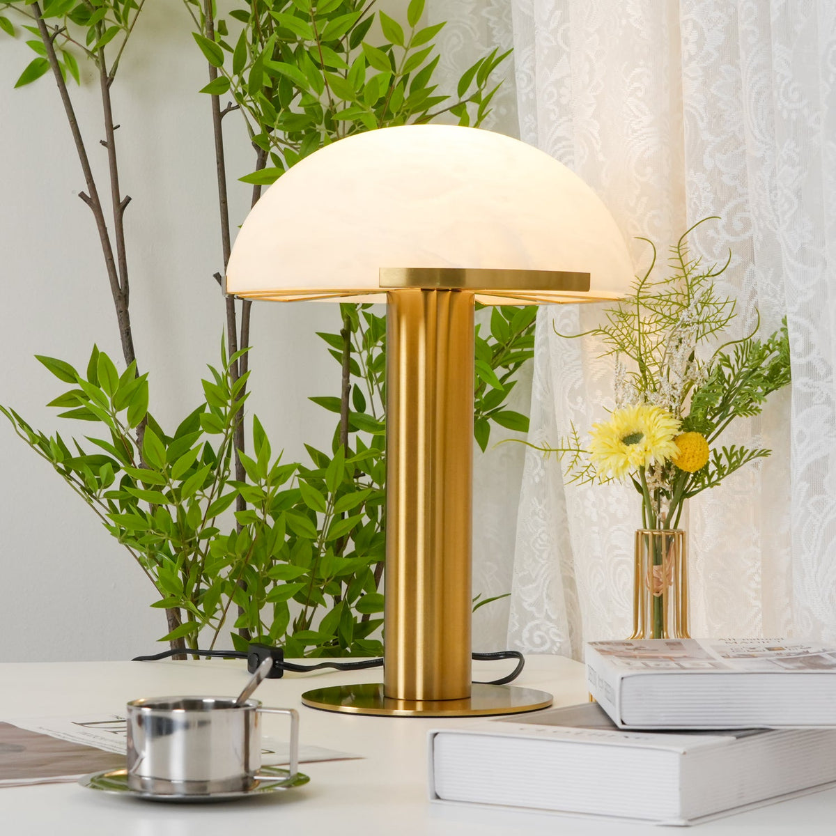Lampada da Tavolo Elegance Alabastro