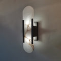 Applique ovale in marmo con illuminazione ambientale LED soffusa