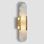 Applique ovale in marmo con illuminazione ambientale LED soffusa