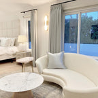 Applique ovale in marmo con illuminazione ambientale LED soffusa