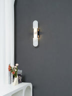 Applique ovale in marmo con illuminazione ambientale LED soffusa