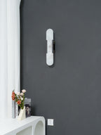 Applique ovale in marmo con illuminazione ambientale LED soffusa