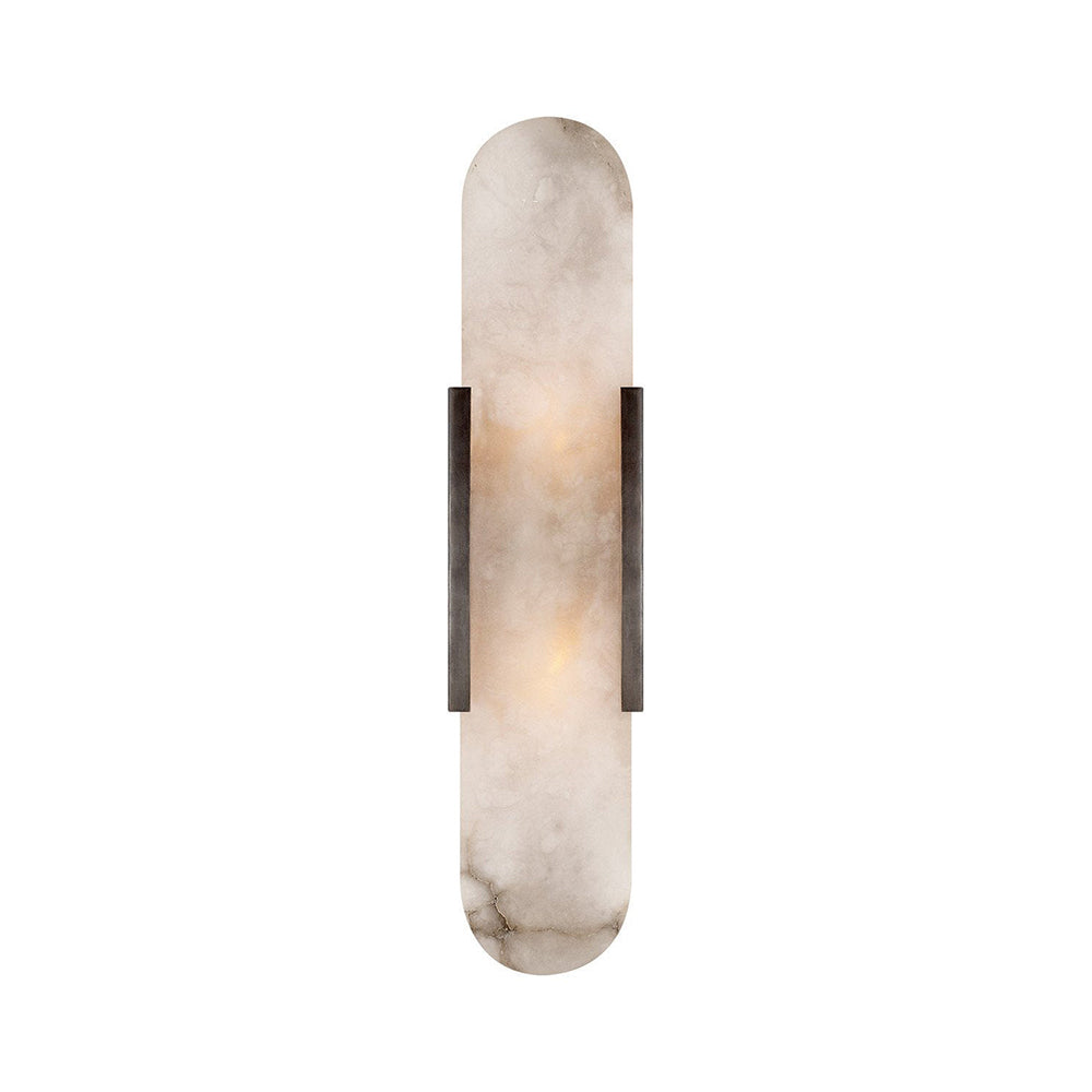 Applique ovale in marmo con illuminazione ambientale LED soffusa
