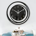Sorana - Orologio da parete moderno in acrilico nero design scandinavo 30 cm