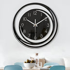 Sorana - Orologio da parete moderno in acrilico nero design scandinavo 30 cm