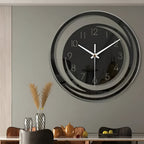 Sorana - Orologio da parete moderno in acrilico nero design scandinavo 30 cm