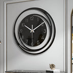 Sorana - Orologio da parete moderno in acrilico nero design scandinavo 30 cm
