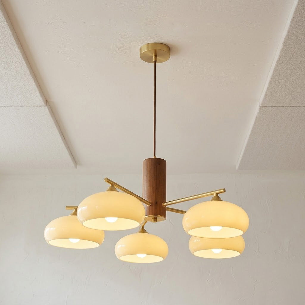 Lampadario Ellittico Nova in Persimone