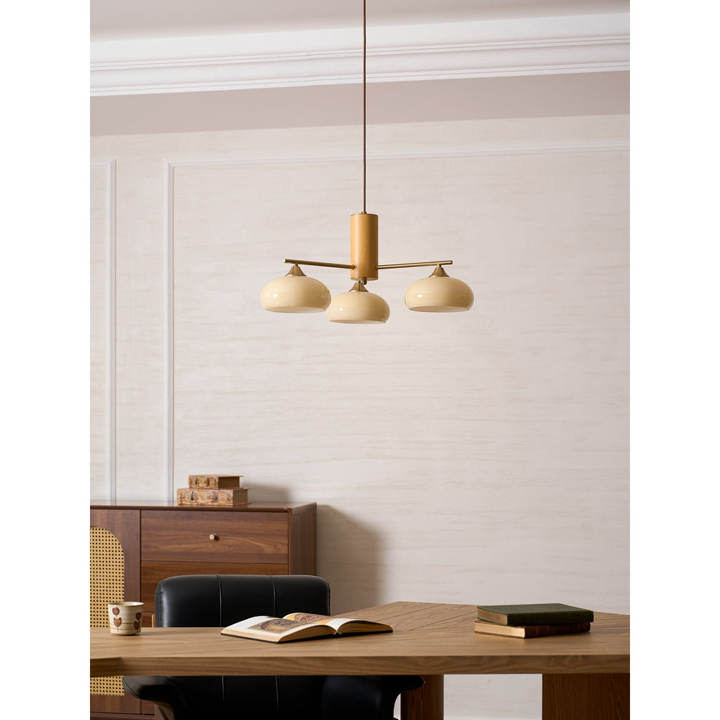 Lampadario Ellittico Nova in Persimone
