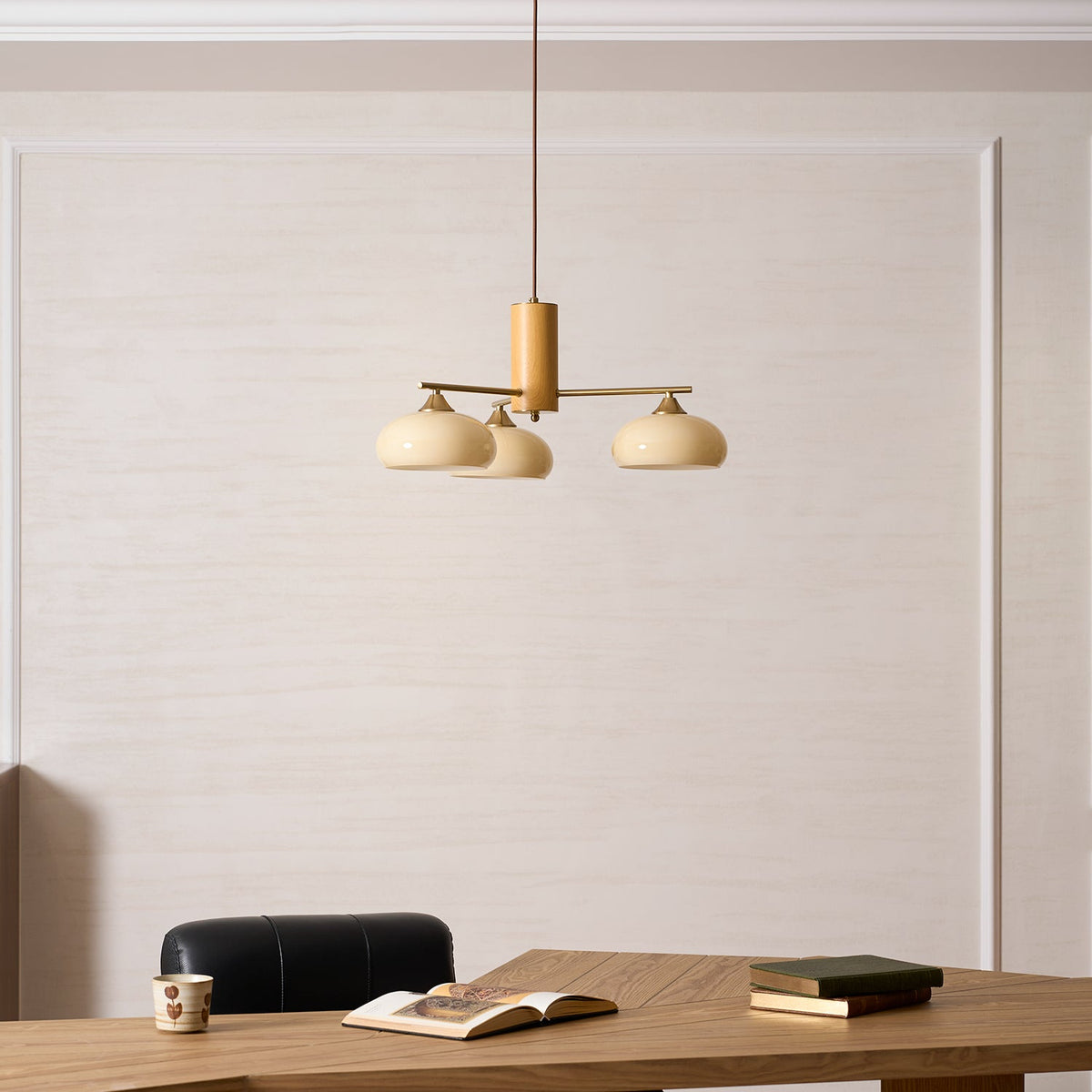 Lampadario Ellittico Nova in Persimone