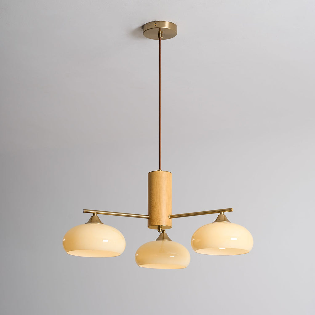 Lampadario Ellittico Nova in Persimone