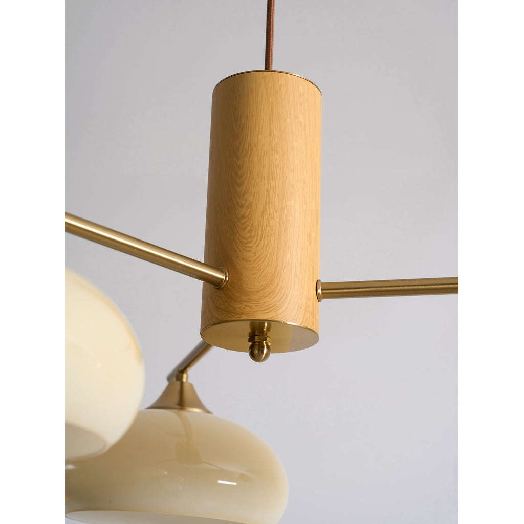 Lampadario Ellittico Nova in Persimone