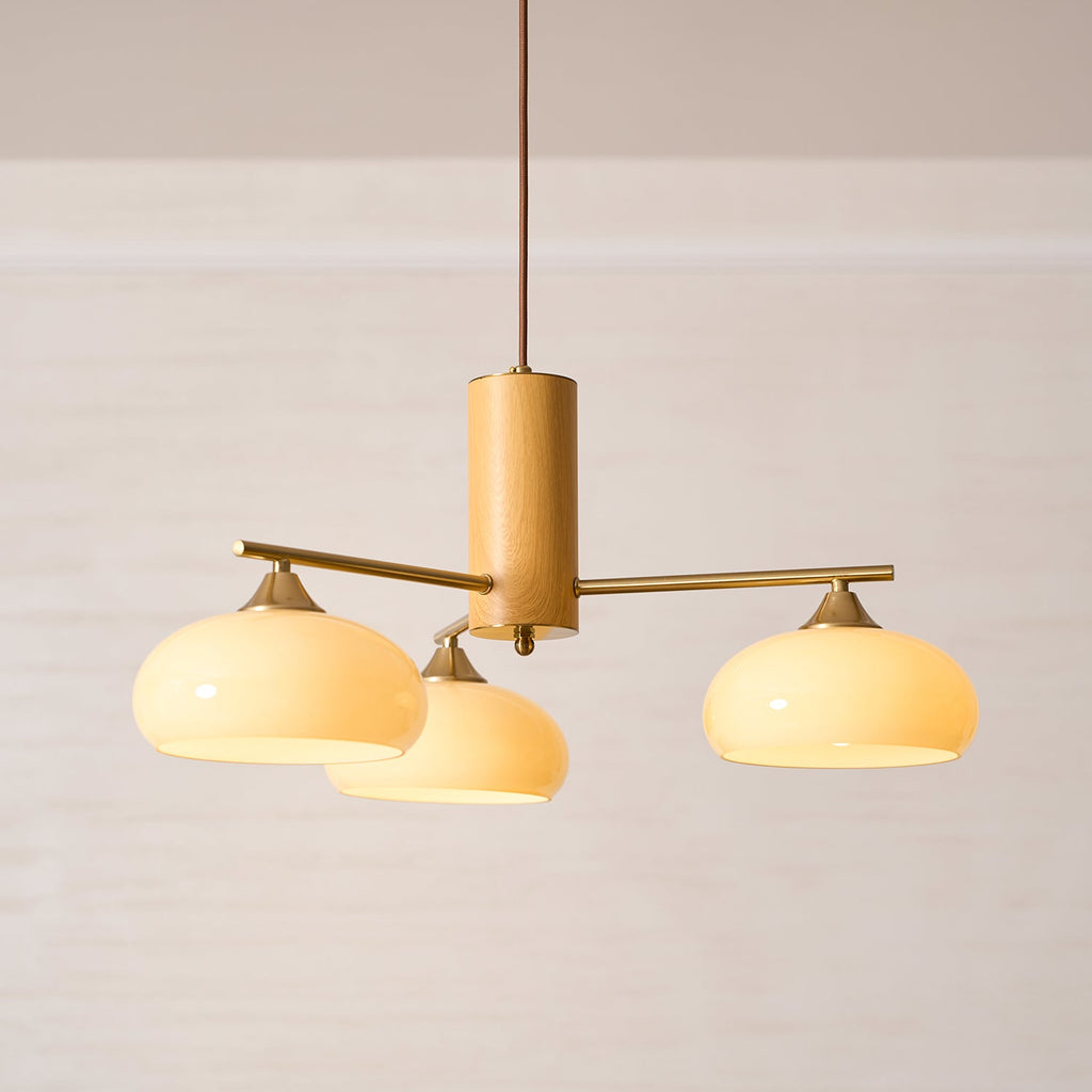 Lampadario Ellittico Nova in Persimone
