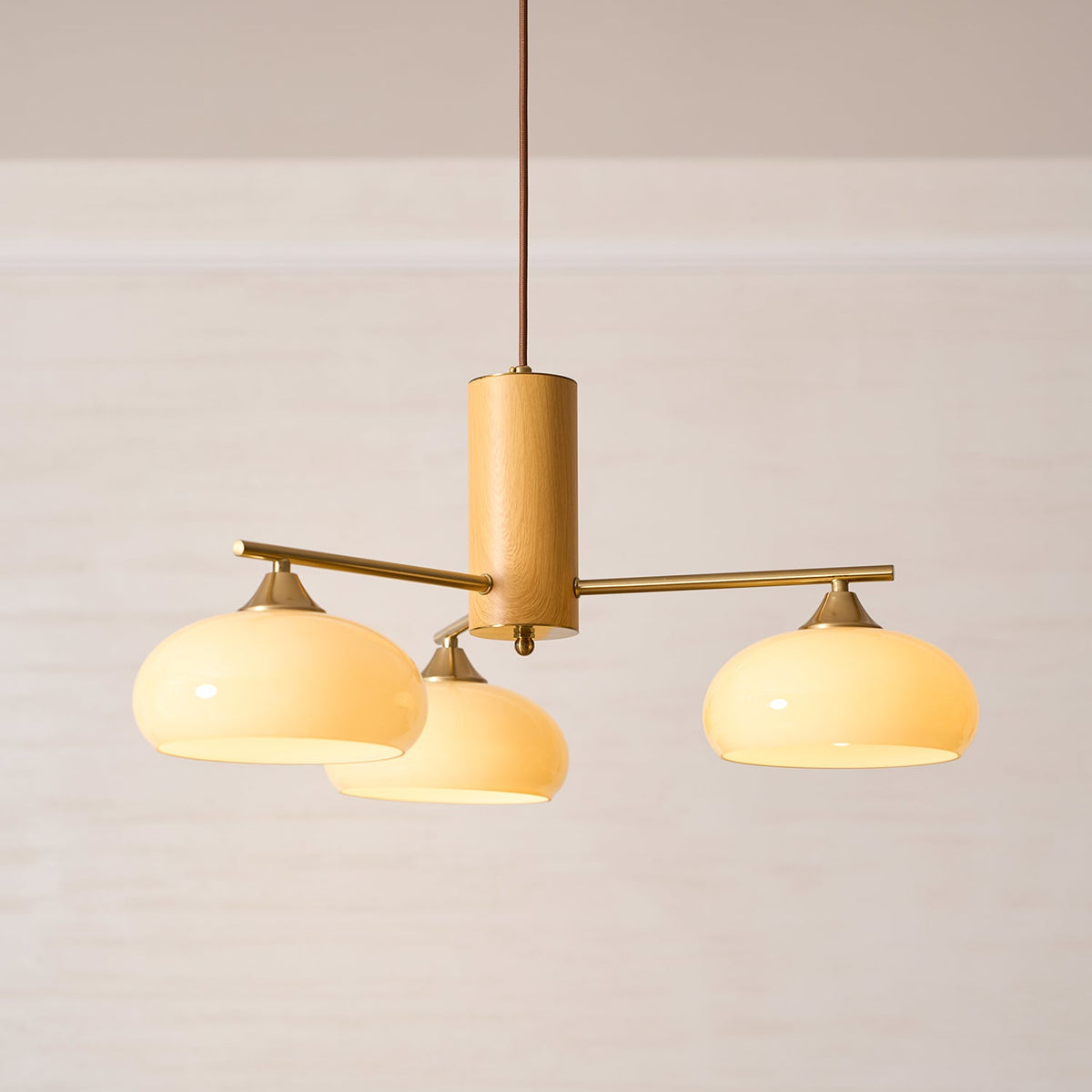 Lampadario Ellittico Nova in Persimone