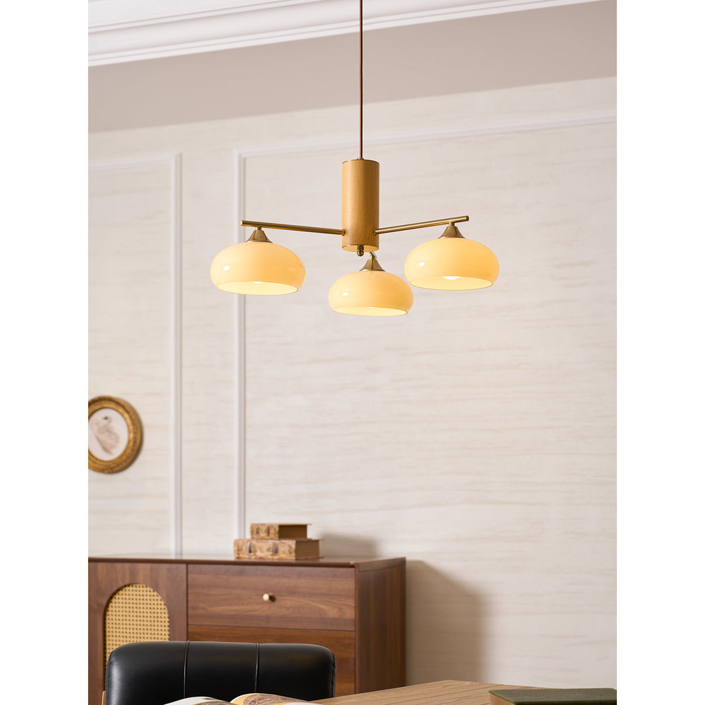 Lampadario Ellittico Nova in Persimone