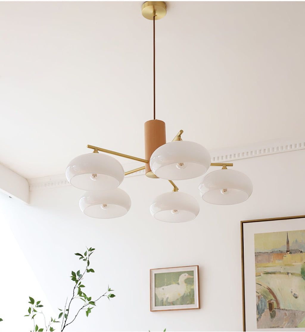 Lampadario Ellittico Nova in Persimone