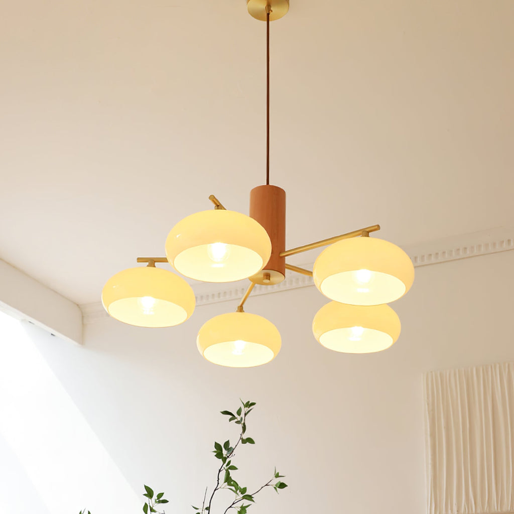 Lampadario Ellittico Nova in Persimone