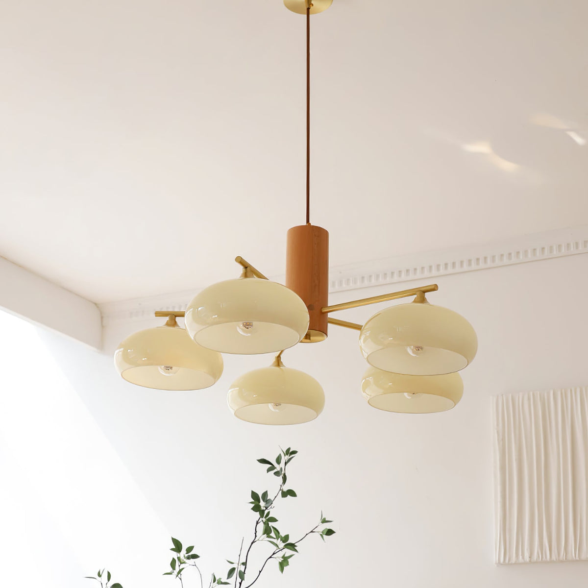 Lampadario Ellittico Nova in Persimone