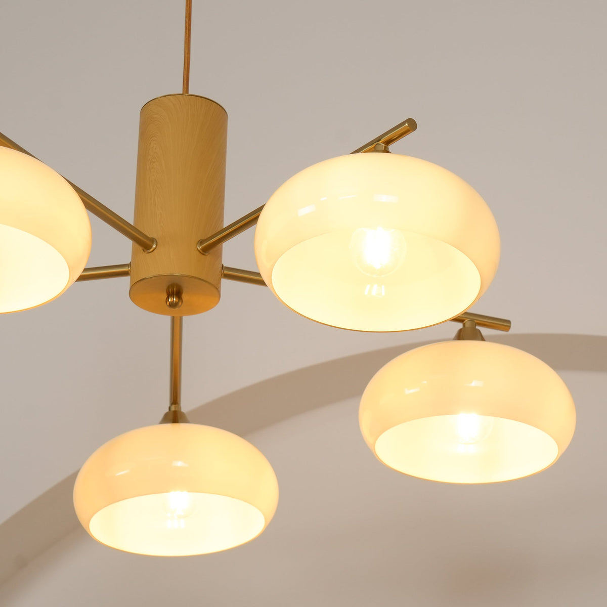 Lampadario Ellittico Nova in Persimone