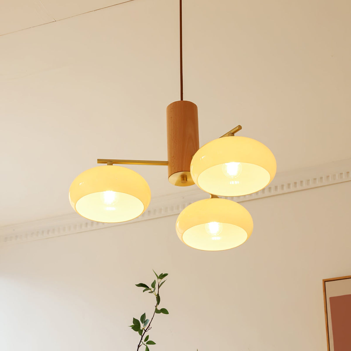 Lampadario Ellittico Nova in Persimone