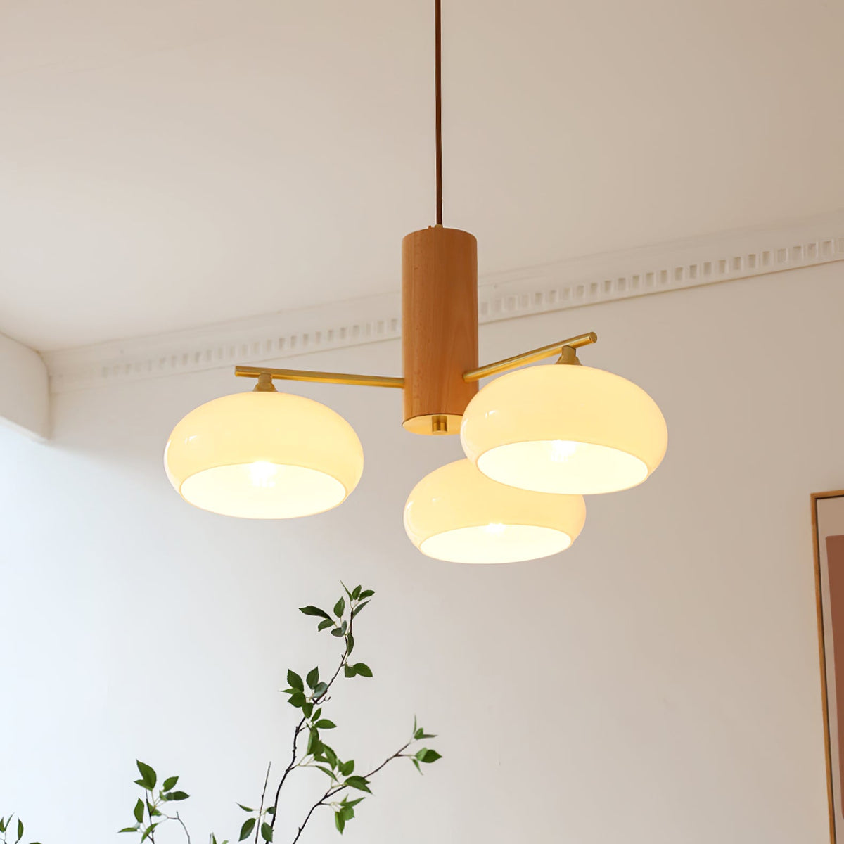 Lampadario Ellittico Nova in Persimone