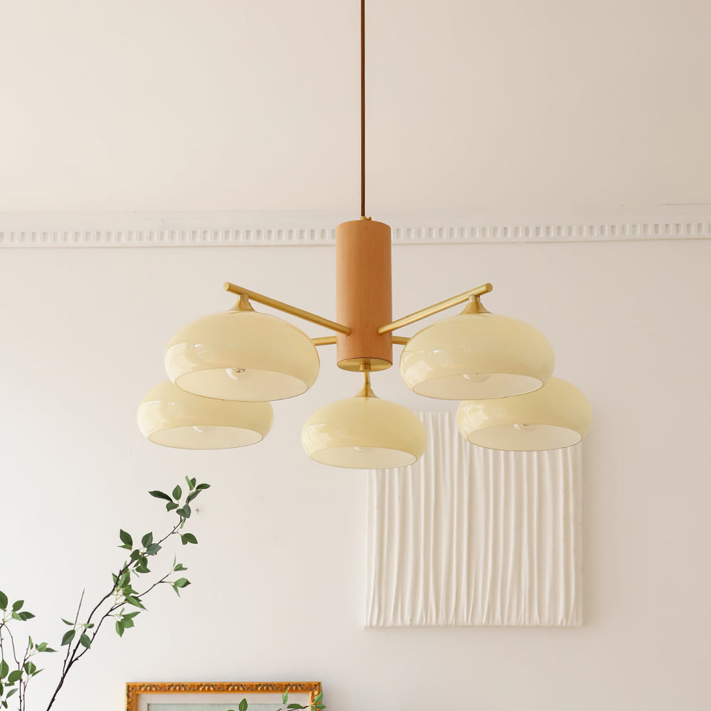 Lampadario Ellittico Nova in Persimone