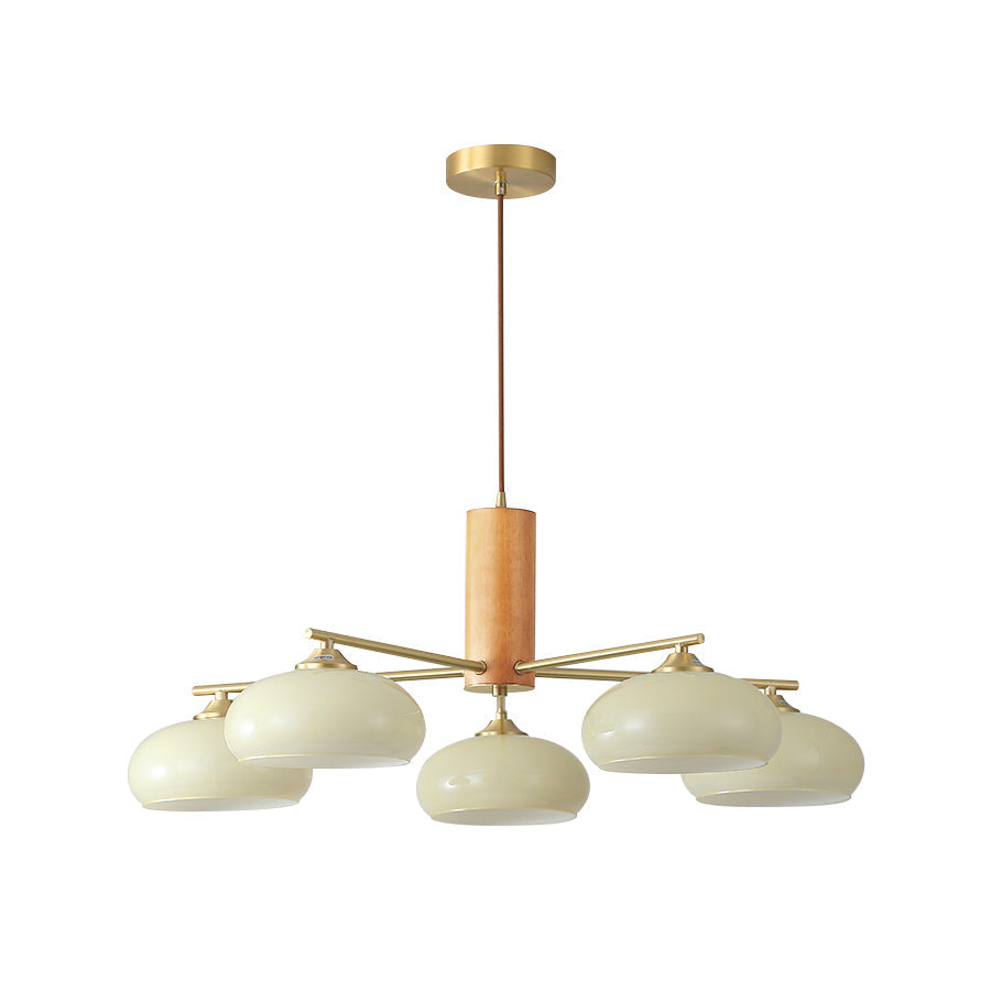 Lampadario Ellittico Nova in Persimone