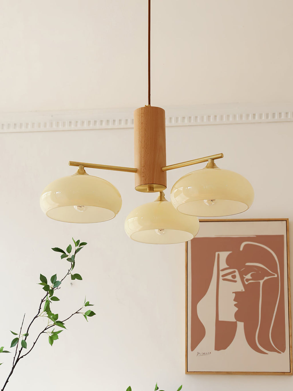 Lampadario Ellittico Nova in Persimone