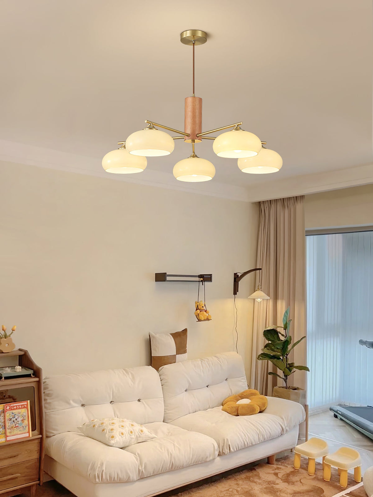 Lampadario Ellittico Nova in Persimone