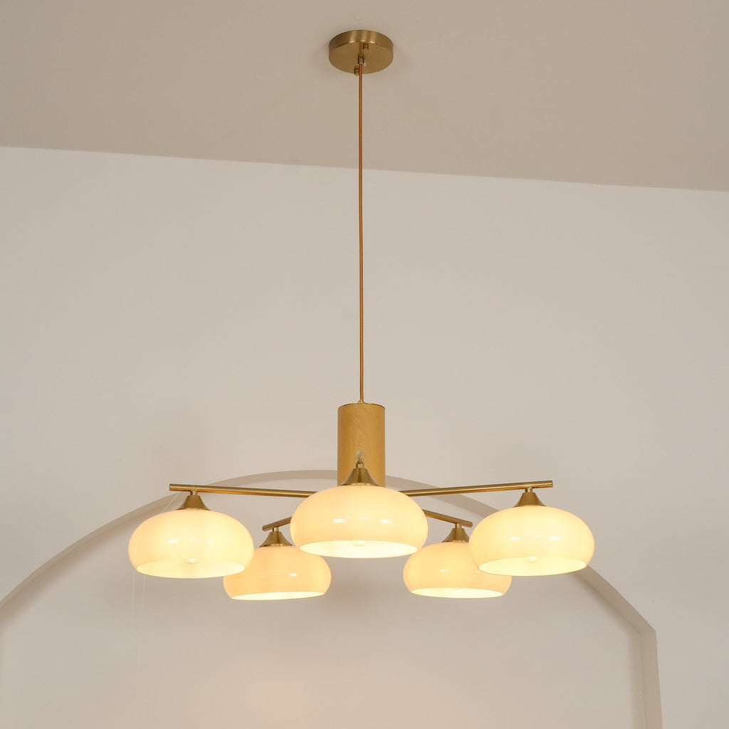 Lampadario Ellittico Nova in Persimone