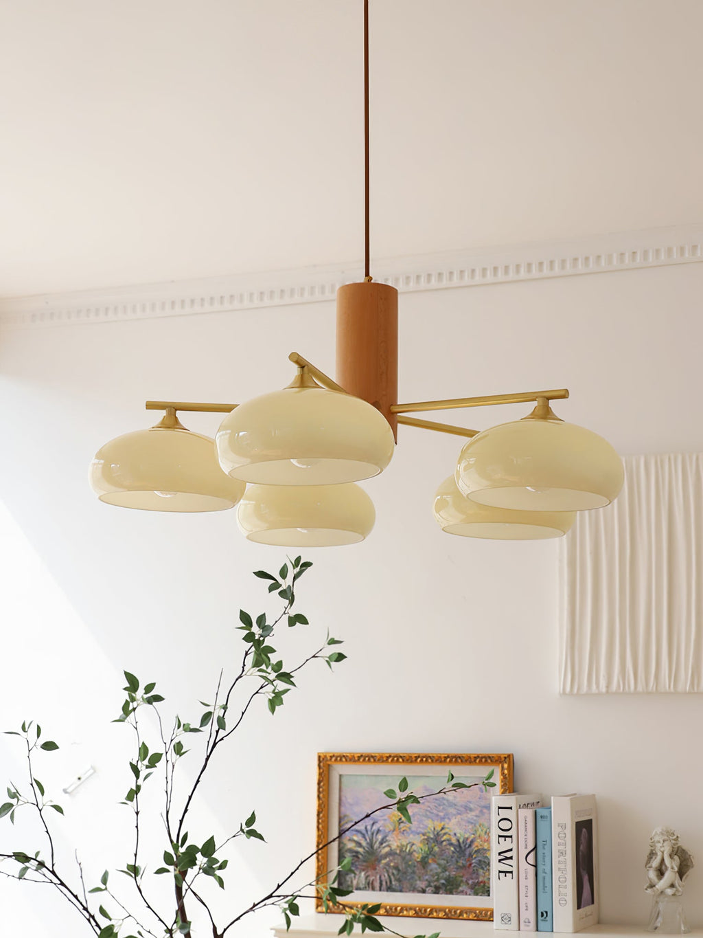 Lampadario Ellittico Nova in Persimone