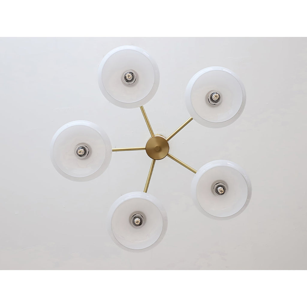 Lampadario Ellittico Nova in Persimone