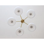 Lampadario Ellittico Nova in Persimone