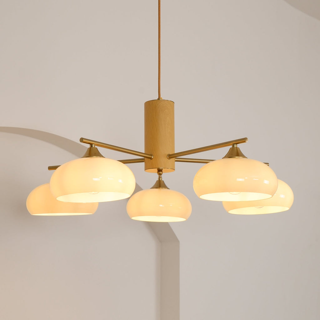 Lampadario Ellittico Nova in Persimone