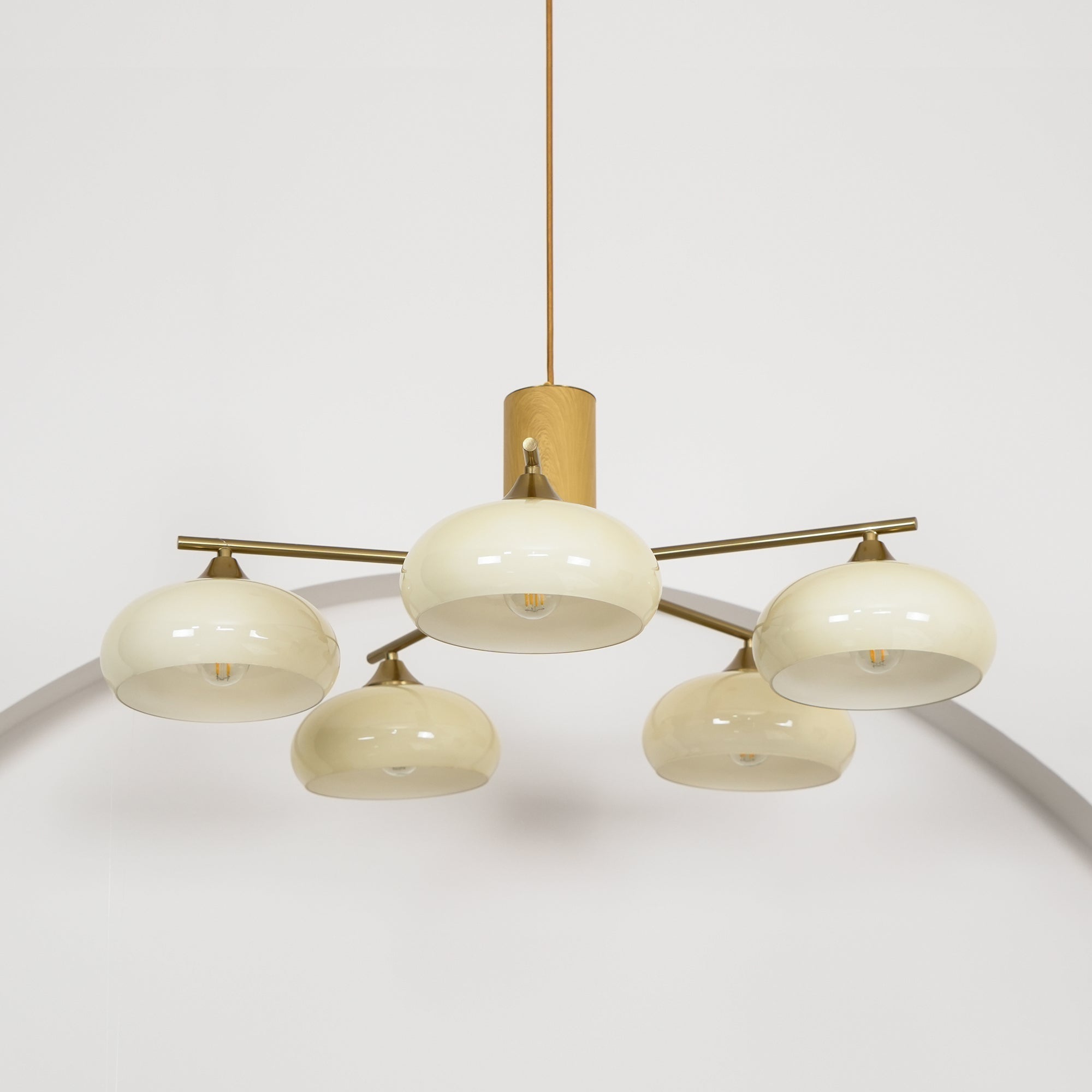 Lampadario in Vetro di Cachi Nova Natural