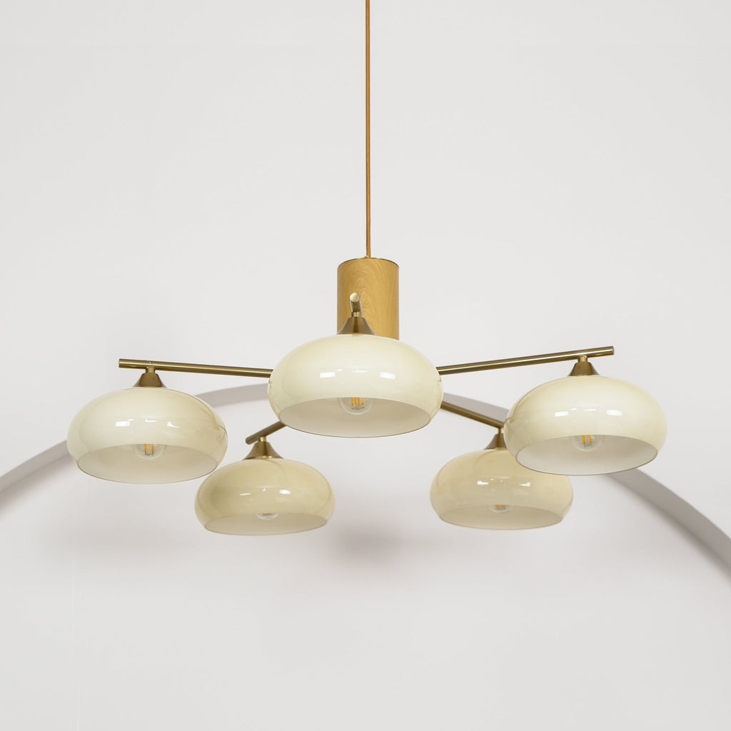 Lampadario Ellittico Nova in Persimone