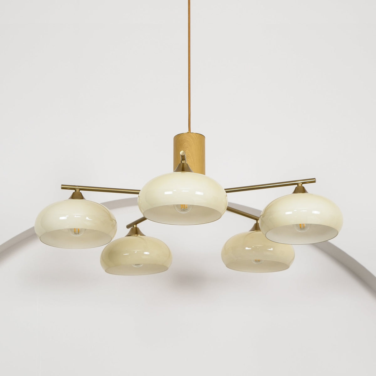 Lampadario Ellittico Nova in Persimone