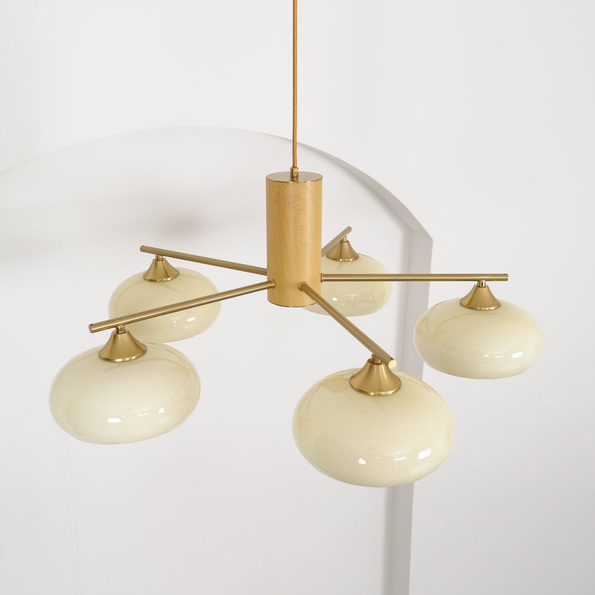 Lampadario Ellittico Nova in Persimone