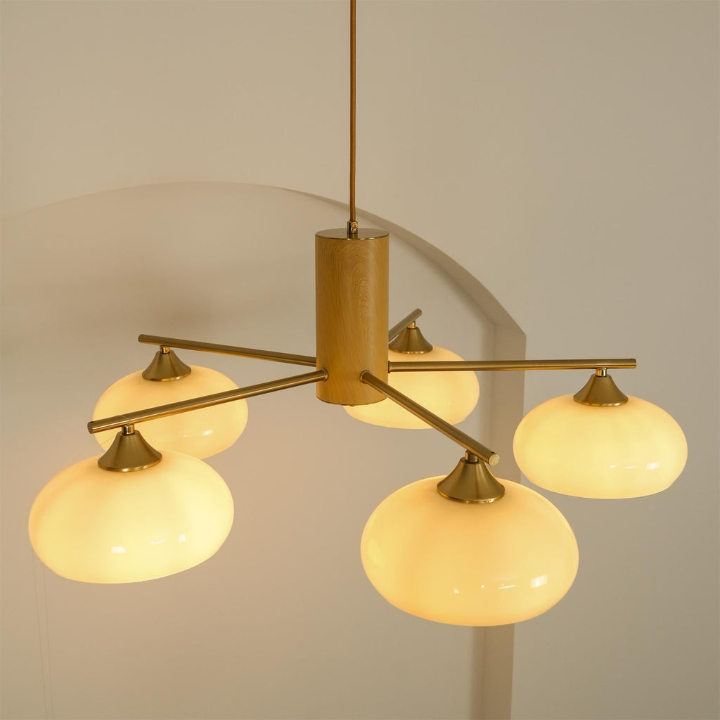 Lampadario Ellittico Nova in Persimone