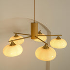 Lampadario Ellittico Nova in Persimone
