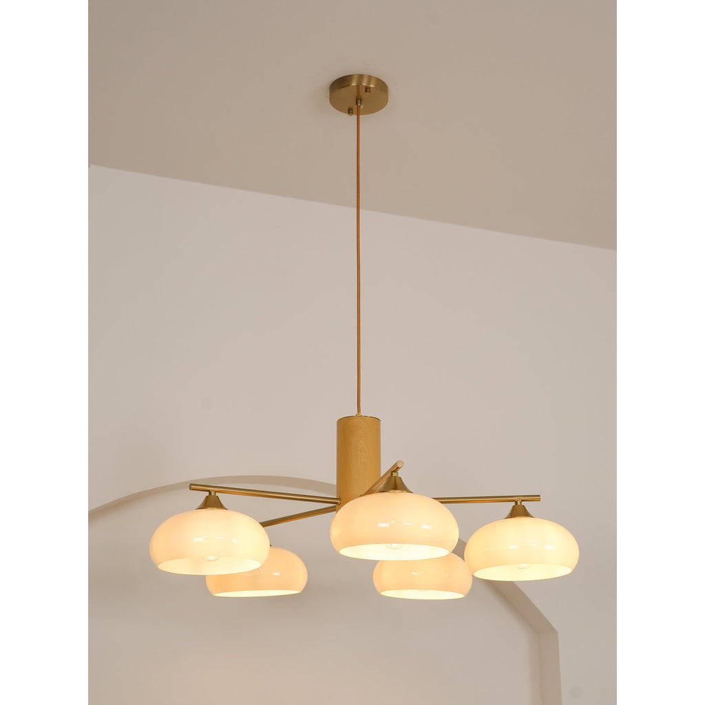 Lampadario Ellittico Nova in Persimone