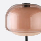 Lampada da Terra in Vetro Moderna – Lampada di Design Elegante con Illuminazione Ambientale
