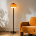 Lampada da Terra in Vetro Moderna – Lampada di Design Elegante con Illuminazione Ambientale