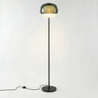 Lampada da Terra in Vetro Moderna – Lampada di Design Elegante con Illuminazione Ambientale