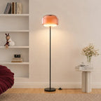 Lampada da Terra in Vetro Moderna – Lampada di Design Elegante con Illuminazione Ambientale