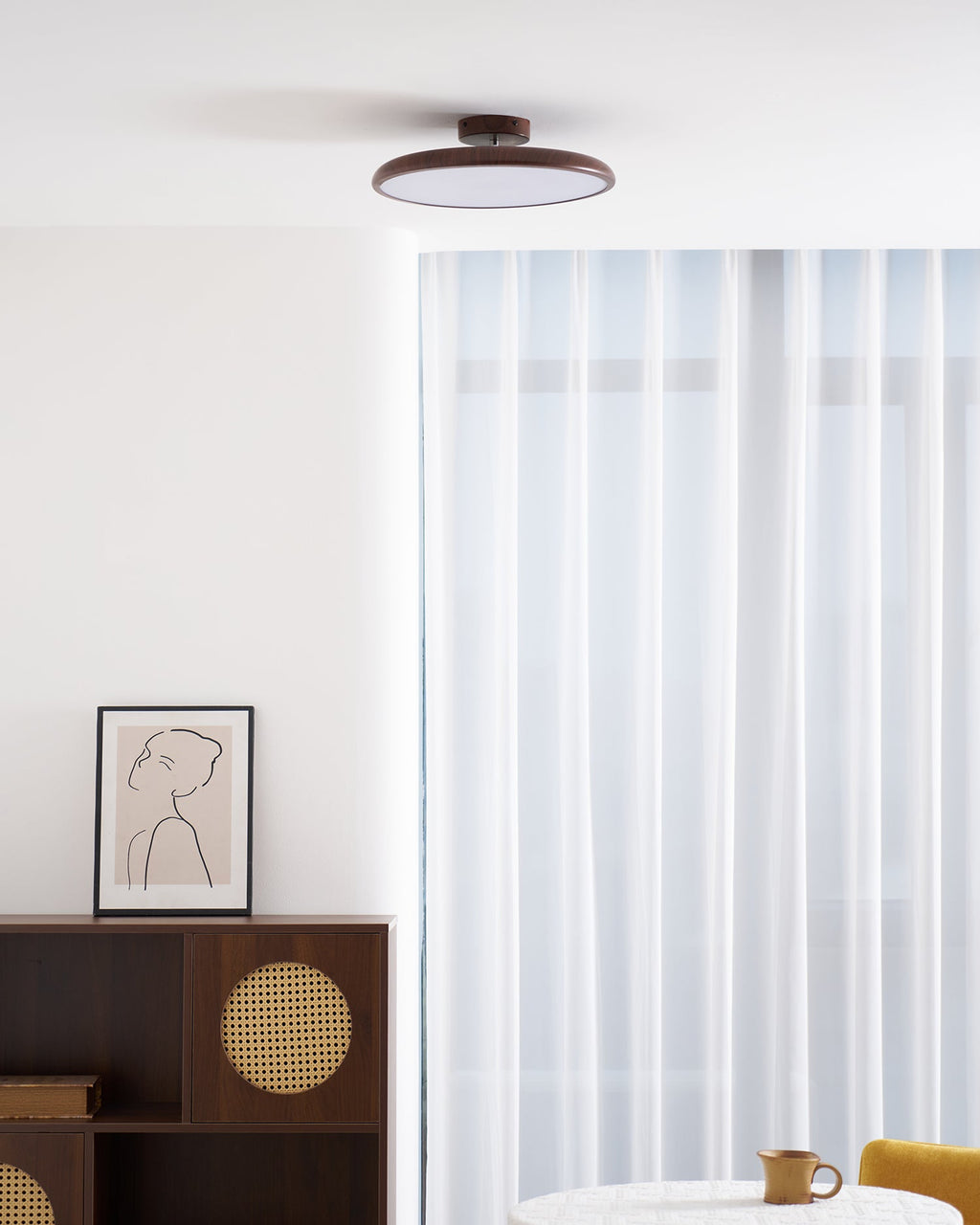 Lampada da soffitto regolabile in legno Lola